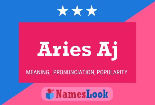 Aries Aj Name Poster