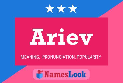 Ariev Name Poster