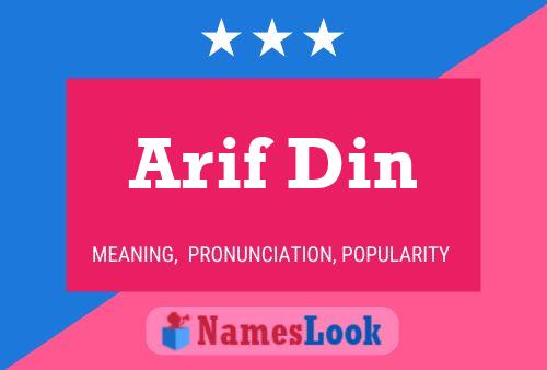 Arif Din Name Poster