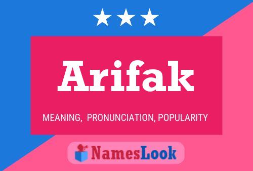 Arifak Name Poster