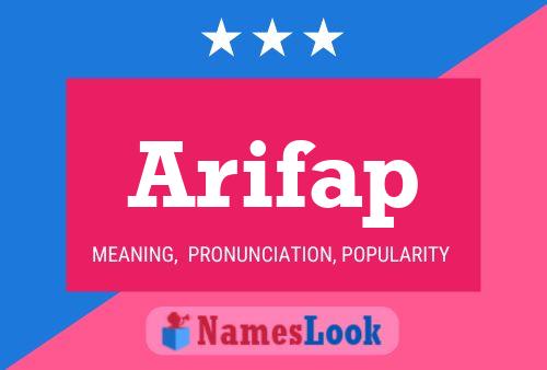 Arifap Name Poster