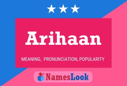 Arihaan Name Poster