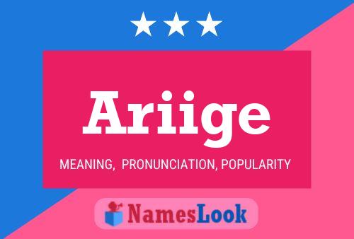 Ariige Name Poster