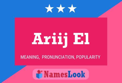 Ariij El Name Poster