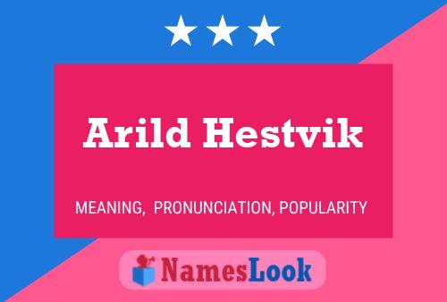 Arild Hestvik Name Poster