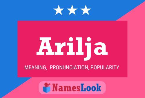 Arilja Name Poster