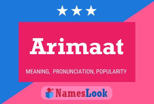 Arimaat Name Poster