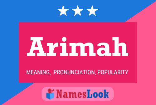 Arimah Name Poster