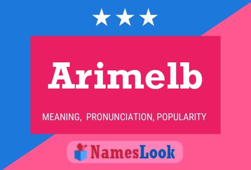 Arimelb Name Poster