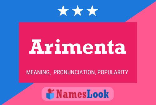 Arimenta Name Poster