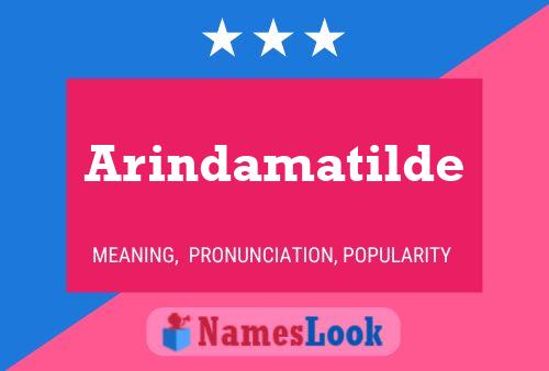 Arindamatilde Name Poster