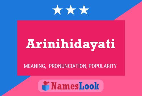 Arinihidayati Name Poster