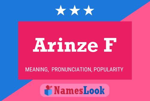 Arinze F Name Poster