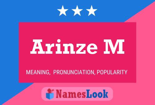 Arinze M Name Poster