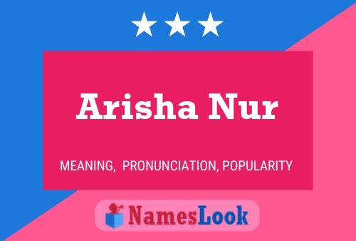 Arisha Nur Name Poster