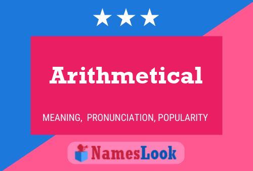 Arithmetical Name Poster