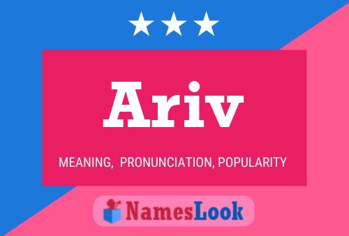 Ariv Name Poster