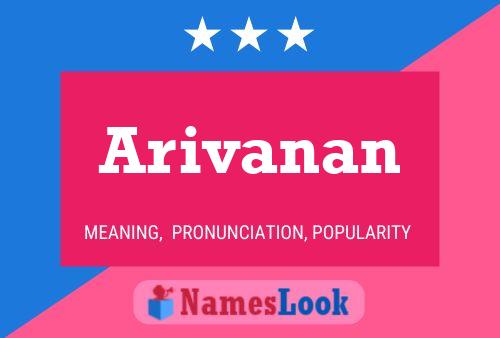 Arivanan Name Poster