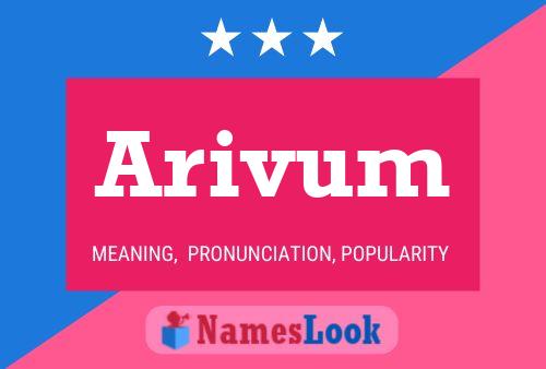 Arivum Name Poster