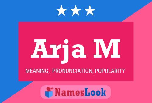 Arja M Name Poster