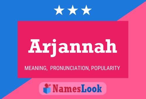 Arjannah Name Poster