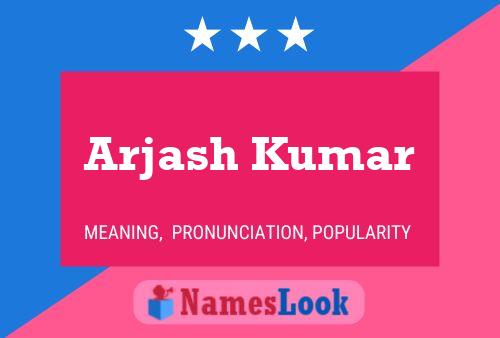 Arjash Kumar Name Poster