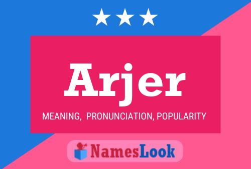 Arjer Name Poster