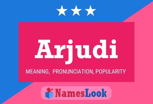 Arjudi Name Poster