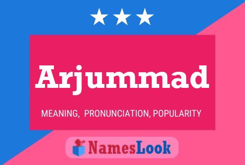 Arjummad Name Poster