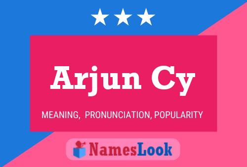 Arjun Cy Name Poster