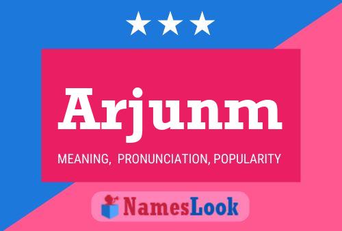 Arjunm Name Poster