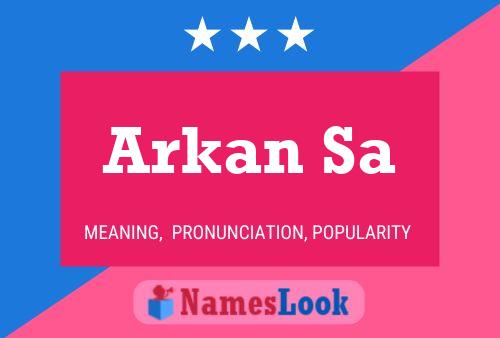 Arkan Sa Name Poster