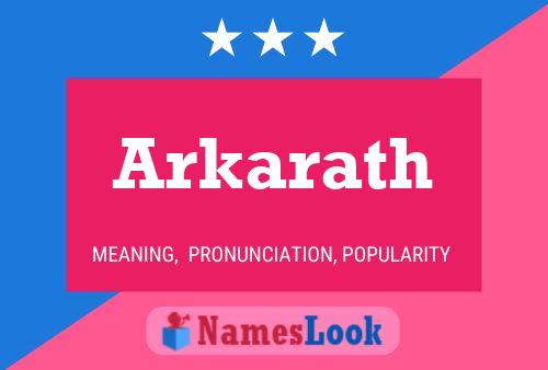 Arkarath Name Poster