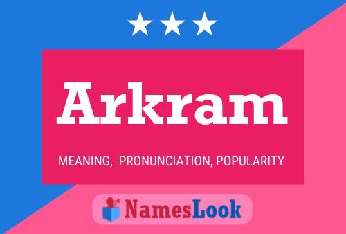 Arkram Name Poster