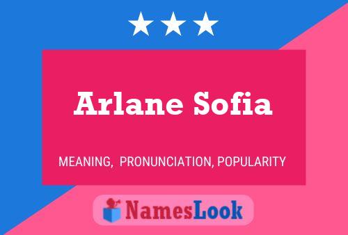 Arlane Sofia Name Poster