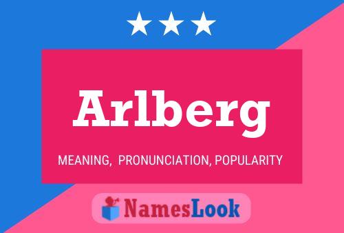 Arlberg Name Poster