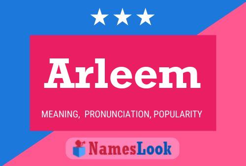 Arleem Name Poster