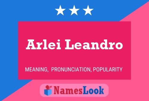 Arlei Leandro Name Poster