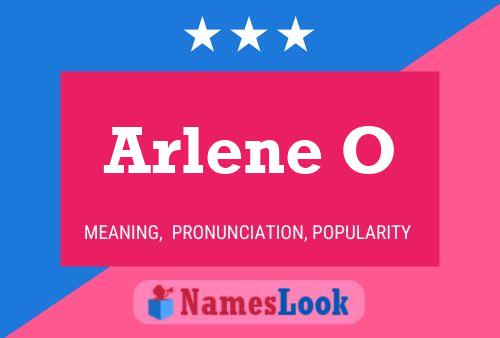 Arlene O Name Poster