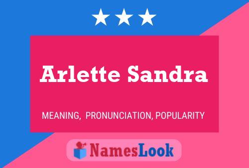 Arlette Sandra Name Poster