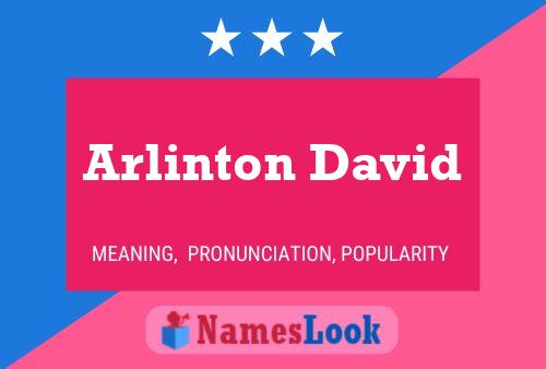 Arlinton David Name Poster