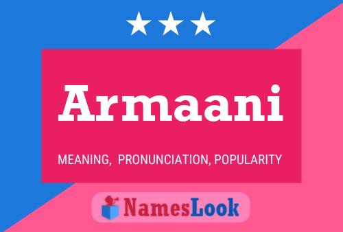 Armaani Name Poster