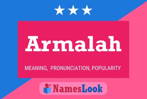 Armalah Name Poster