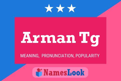 Arman Tg Name Poster