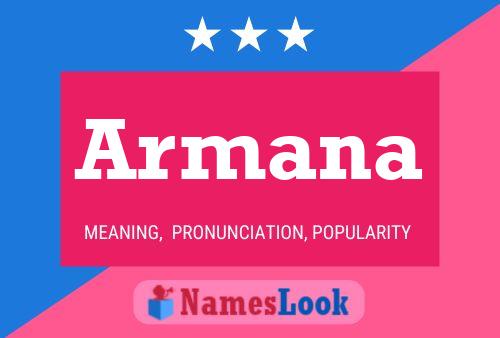 Armana Name Poster