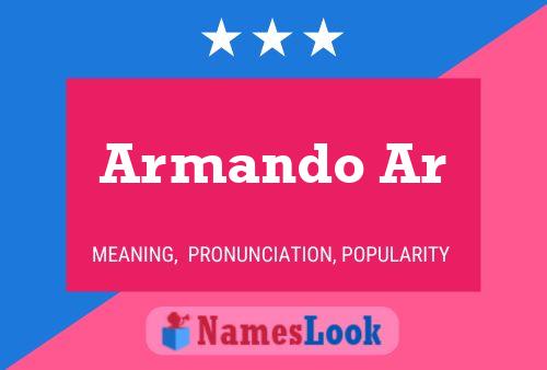 Armando Ar Name Poster