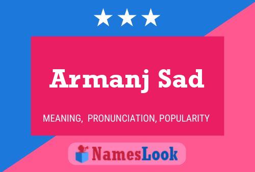 Armanj Sad Name Poster