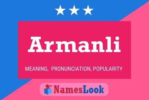 Armanli Name Poster