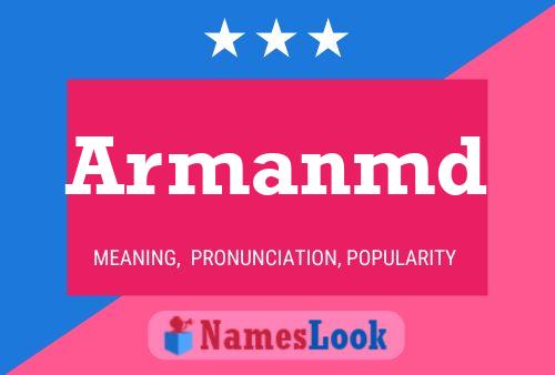 Armanmd Name Poster