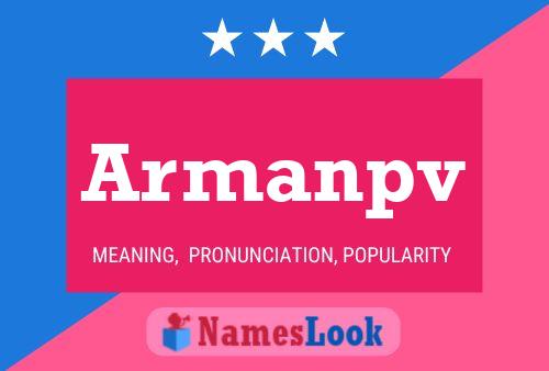 Armanpv Name Poster